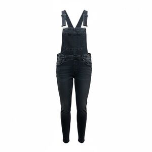 Free People Black Denim Skinny Overalls W27R